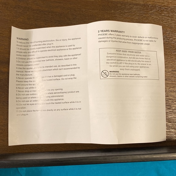 Open Box Phoebe Professional Curling Iron Brush LM-226 - Picture 3 of 4